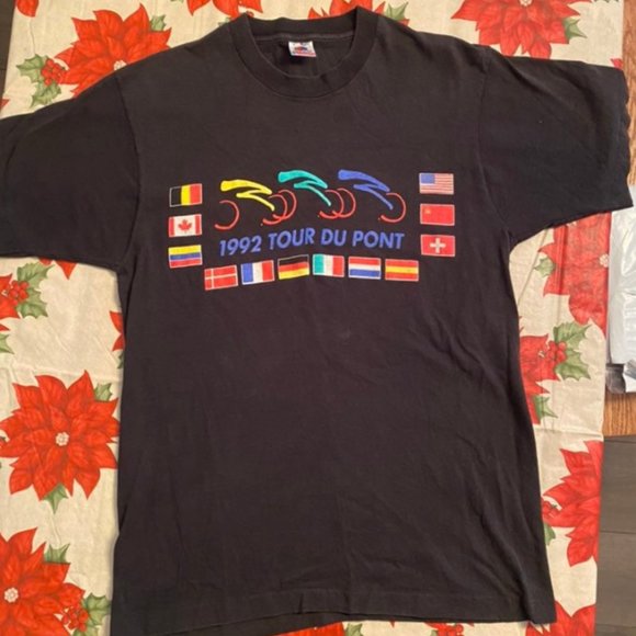 Fruit of the Loom Other - Vintage 1992 tour du pont hershey single stitch